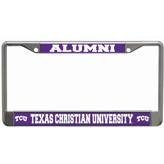 Texas Christian TCU Alumni Metal License Plate Frame