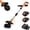 Orange, variant on Lumiparty Cordless Garden Tiller Cultivator, Electric Garden Tiller with 2 x 2.0Ah Battery & Charger for Garden Weeding Soil Cultivation, Blue