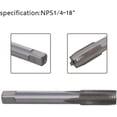 thumbnail image 2 of HUGFEGWE Machine Tap 1/4-18 NPS Straight Pipe Thread Flutes High Speed Steel CJB91-23678, 2 of 7