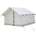 thumbnail image 3 of WHITEDUCK Alpha Canvas Wall Tent Waterproof 4 Season Outdoor Camping & Hunting Tent w/Heavy Duty Aluminum Frame, Best for Large Groups, Families & Outfitters (10'x12', Fire Water Repellent), 3 of 7