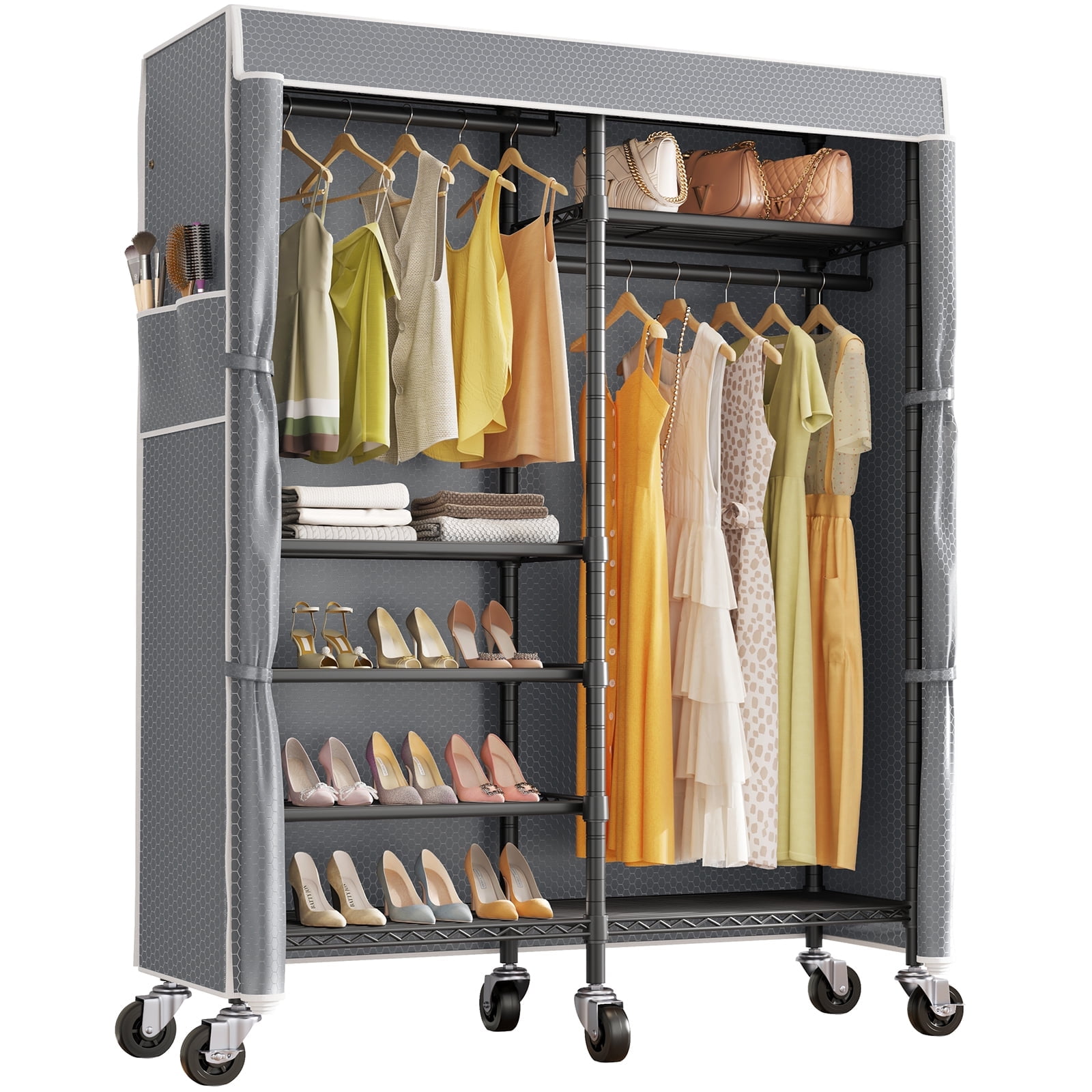 Mainstays 1-Tier Zippered Enclosed Extra Wide Closet Storage