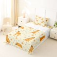 thumbnail image 5 of Homewish Golden Retriever Animal Twin Sheets,Dog Paws Bone Bedding,Yellow,3-Piece,1 Fitted Sheet and 1 Pillowcase, 5 of 6