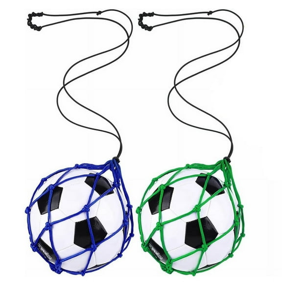 2PCS Football Kick Trainer, Soccer Return Trainer Net ,Blue Green