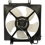 Angle View: Dorman 621-267 A/C Condenser Fan Assembly for Specific Subaru Models