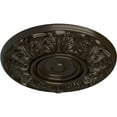 thumbnail image 3 of Ekena Millwork 13"OD x 1 3/8"P Whitman Ceiling Medallion (For Canopies up to 3 3/4"), Hand-Painted Stone Hearth, 3 of 5