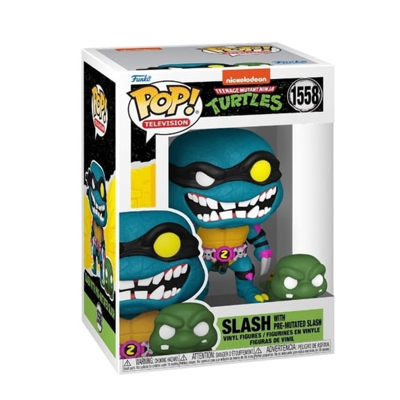 Collectible Funko POP! Television: Teenage Mutant Ninja Turtles - Slash with Pre-Mutated Slash #1558