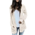 thumbnail image 1 of Timegard Cardigan for Women Long Sleeve Knitted Jackets Coat Open Front Outwear Fall Winter Solid Color, 1 of 6