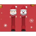 thumbnail image 2 of Paquete de 2 juguetes de tubos pop de Papá Noel para niños y adultos, herramientas sensoriales de tubería para aliviar el estrés y la ansiedad, juguetes estimulantes flexibles y geniales, ideales com, 2 of 4