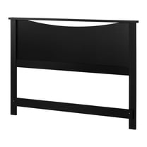 Pemberly Row Contemporary Full / Queen Panel Headboard in Black