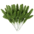 thumbnail image 3 of paquete de ramas de agujas de pino de Navidad, planta falsa, adorno de árbol de Navidad, decoraciones para el hogar, corona de bricolaje, caja de regalo, flores de boda, 3 of 4