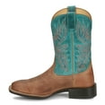 thumbnail image 3 of Justin Boots Mens Zeke Wide Square Toe Cowboy  Mid Calf Boots, 3 of 5