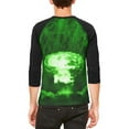 thumbnail image 2 of Gamma Radiation Atomic Explosion Mens Raglan T Shirt White-Black X-LG, 2 of 2