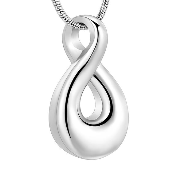 Infinity Love Cremation Jewelry for Ashes Holder Teardrop Urn Necklace Memorial Keepsake Pendant for Women Cremation Jewelry for Ashes for Women Men Loved ones