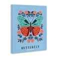 thumbnail image 2 of Stupell Industries Bohemian Butterfly Symmetry on Blue Canvas Art, 16 x 20, by Indira Prieto | IndySign, 2 of 8