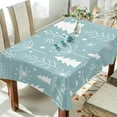 thumbnail image 4 of Dreamtimes Christmas Tree Tablecloth 60"x108", Waterproof Washable Polyester Square Table Cover, Durable Tablecloth for Kitchen Dining Table Party Decor, 4 of 7