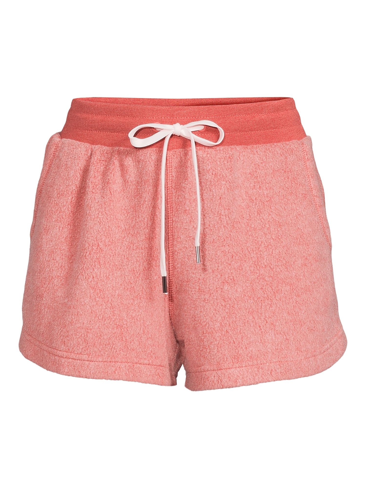 Introducing the Women's Reverse Fleece Lounge Shorts from Avia, a must-have for your casual wardrobe. Crafted with a blend of polyester, cotton, and rayon, these shorts offer a soft and durable feel. The relaxed fit and mid-rise waist make them perfect for lounging or running errands. Adjust the fit with the drawcord and elasticized waist, and keep your essentials close in the front pockets. Pair them with your favorite top for a cozy and stylish look.