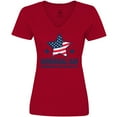 thumbnail image 3 of Inktastic Memorial Day Grunge Remembering Those We Have Lost Women's V-Neck T-Shirt, 3 of 5