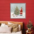 thumbnail image 4 of Stupell Industries Farmhouse Santa with Birdhouse Tree Gray Framed Giclee Art, 24 x 24, by Sally Swatland, 4 of 8