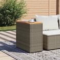 thumbnail image 4 of Table de Patio Extérieur, Table d'Appoint de Jardin Gris en Rotin Poly Petite Durabilité, 4 of 9