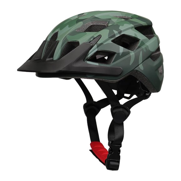 Kids Bike Helmet, 2 Size Adjustable for Youth Toddler Boys & Girls 3-5-8-10-12-14 Years, Child Helmets with Visor for Skating Cycling Scooter (Camouflage Green, M: 54
