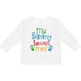 thumbnail image 3 of Inktastic My Gammy Loves Me Gift Boys or Girls Long Sleeve Toddler T-Shirt, 3 of 5