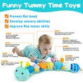 thumbnail image 4 of Animal de peluche musical Tummy Time Toy Topsochir, oruga, 4 of 7