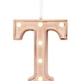 thumbnail image 2 of Ganz Led Light Up Marquee Initial Ornaments Letters – Gold/T, 2 of 2