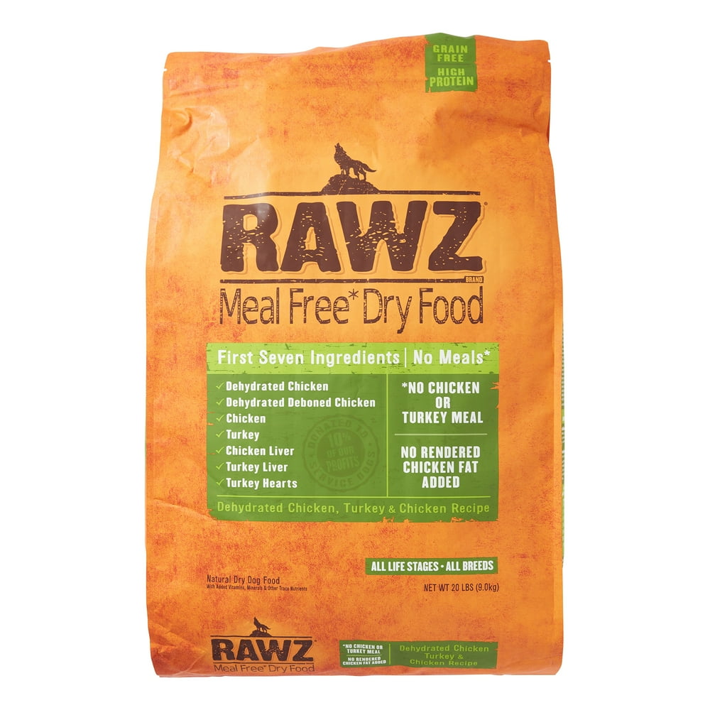 Rawz Natural grainFree Chicken & Turkey Dry Dog Food, 20 Lb Walmart