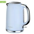 thumbnail image 1 of LONGDEEM 1.7L Electric Tea Kettle, 1500W Fast Heating, Stainless Steel, Auto Shut-off, Blue, 1 of 6