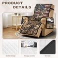 thumbnail image 5 of SCRAWLGOD 250th Anniversary Recliner Chair Slipcover Deer American Flag Print Non Slip Stain Resistant Recliner Chair Cover with Pocket Camo Hunting Print Anti Dust Washable Reclining Cover, 5 of 7