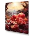 thumbnail image 2 of Designart "Pomegranate Prophecy In Mystic Maroon" Fruits Canvas Wall Art, 2 of 7