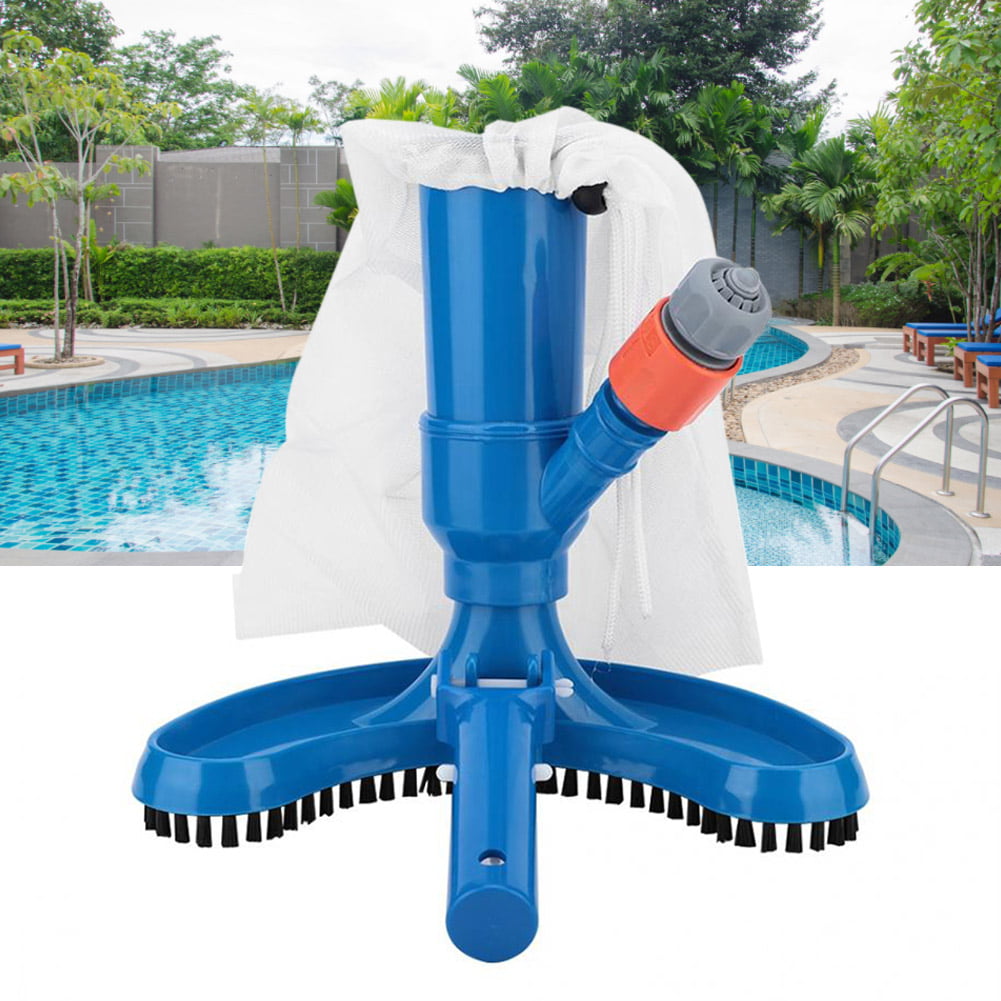 Handheld Jet Vacuum Cleaner for Small Pools & Spas w/ Brush & Collection Bag 