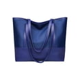thumbnail image 1 of Bolso Grande de Bolsa de Mujer Bolso de Hombro de Gran Capacidad Bolso de Tela de Oxford Empalme de Cuero Suave Bolso Grande, 1 of 6