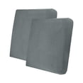 thumbnail image 1 of 2 piezas de fundas de cojín para sofá individual, funda deslizante para sofá y sillón, gris, 1 of 6