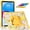 Yellow transparent d, variant on PatungKu Flexible Silicone Tablet Cover Case with Secure Handhold and Full Access to Port