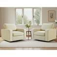 thumbnail image 4 of COOLHUT 360° Swivel Accent Chair Set of 1, 36.2" Wide Accent Chair Armchair, Comfy Upholstered Single Sofa Chair for Living Room and Bedroom, Biege, 4 of 13