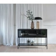 thumbnail image 3 of 52-inch Wide Metal and Glass Sideboard - Black, 3 of 7