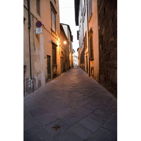 Back Alley in Evening Light, Lucca, Italy Print Wall Art By Terry