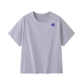 thumbnail image 3 of Babcutegg Solid Color Letter-Printed Loose-Fit Short Sleeve Casual T-Shirt for Kids – Round Neck Unisex Sports Top with Breathable Fabric and Modern Streetwear Style Gray Size 15-16, 3 of 5
