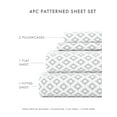 thumbnail image 4 of Comfort Canopy - Ultra Soft 4-Piece Microfiber Printed Adult Bed Sheets Set - Gray Printed Bed Sheet for Cal King, 4 of 11