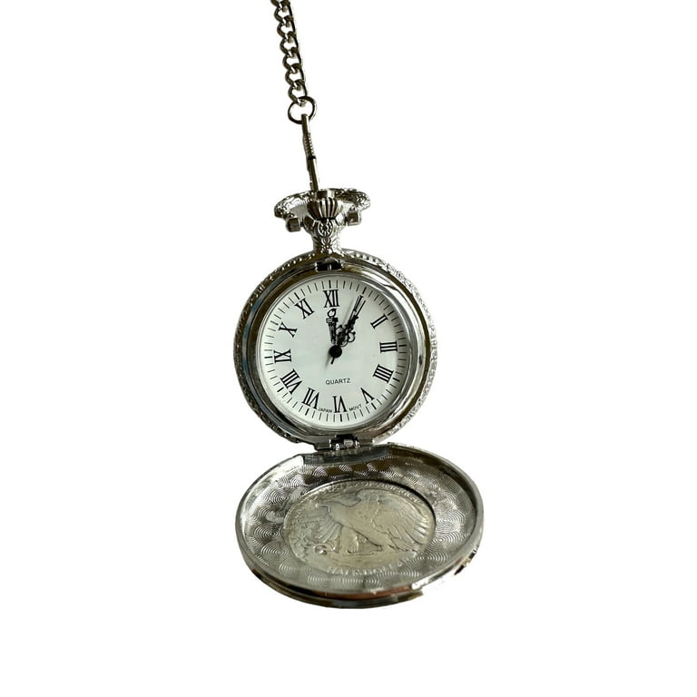 American Coin Treasures Silver Walking Liberty Half Dollar Pocket Watch