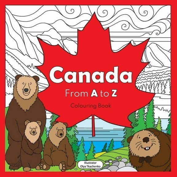 Canada from A to Z: coloring book (Paperback)