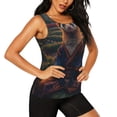 thumbnail image 2 of Balery Garden Meditating Weasel Camiseta sin mangas estampada ligera para mujer, tops de entrenamiento sin mangas, camisetas de yoga transpirables de secado rápido.-X-Large, 2 of 7