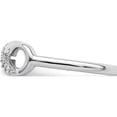 thumbnail image 3 of Sterling Silver Rhodium-Plated Cz Infinity Ring (Size 5) Made In China qr5885-5, 3 of 5