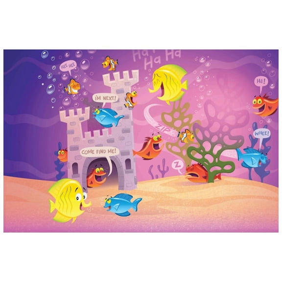 Marmont Hill "Fishes" by Curtis Painting Print on Canvas