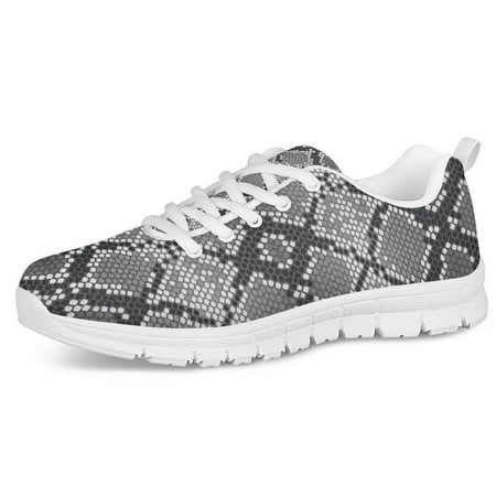

Snakeskin Python Skin Pattern Sport Jogging Running Shoes For Women Nurse Walk Casual Shoes Mesh Ladies Sneakers Woman Flats