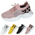 thumbnail image 2 of XIMIN Women's Fashion New Leopard Print Lace Up Low Top Wear-Resistant Breathable Mesh Sneakers Casual Comfortable Sports Running Shoes Walking Anti-Slip Sneakers, 2 of 4