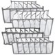 thumbnail image 4 of GOOHOCHY Organizador de ropa con 4 compartimentos para vaqueros, camisetas, ropa interior y calcetines., 4 of 8