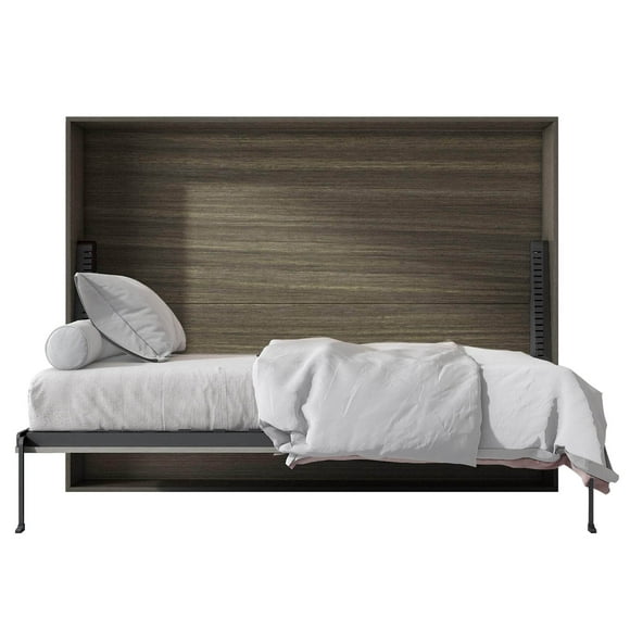 True Contemporary Heidi II Brown Horizontal Murphy Wall Pull Down Bed - Available in 3 Sizes