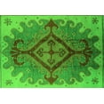 thumbnail image 1 of Ahgly Company Indoor Rectangle Oriental Green Industrial Area Rugs, 2' x 4', 1 of 4